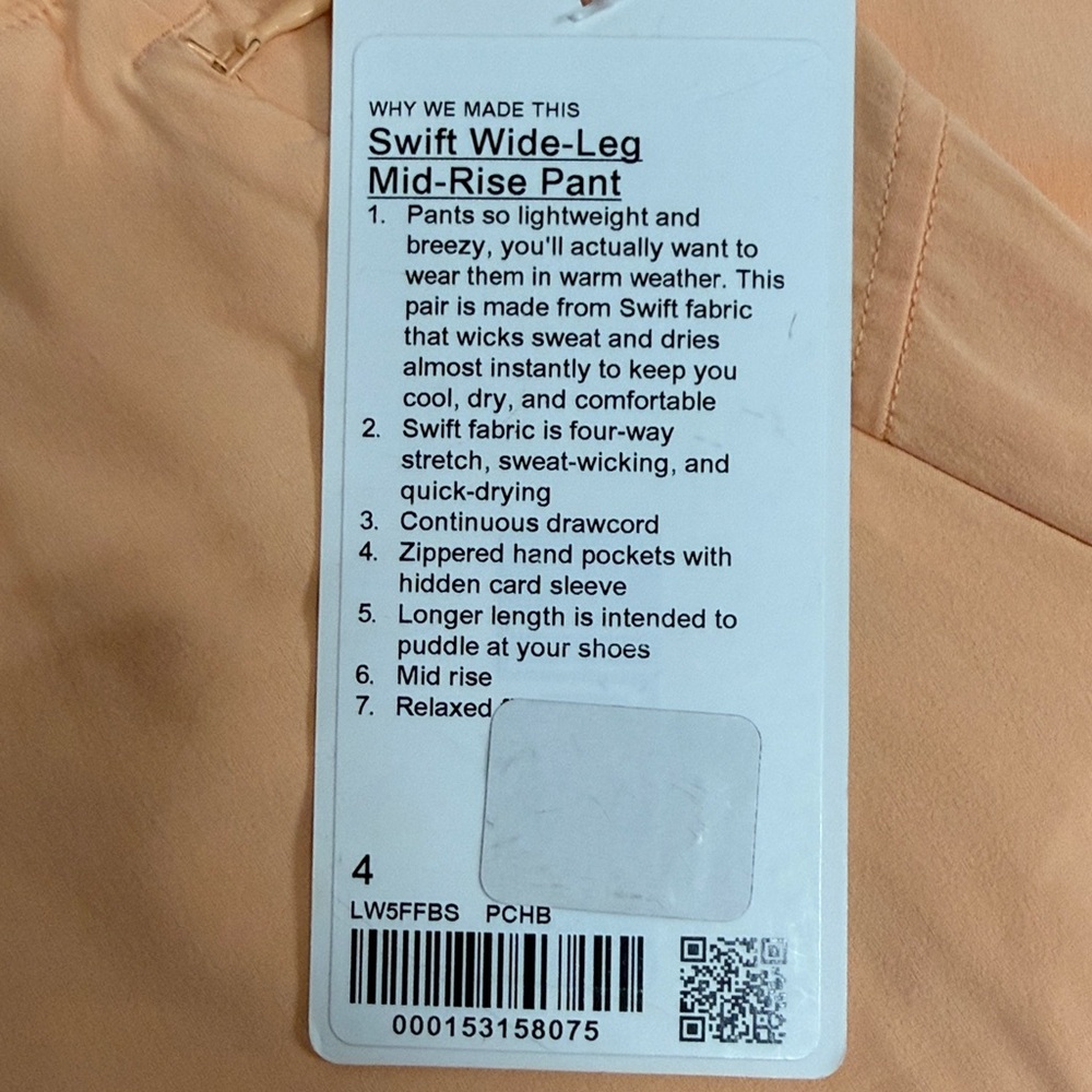 NWT Lululemon Swift Wide-Leg Mid-Rise Pant - Picture 5 of 8